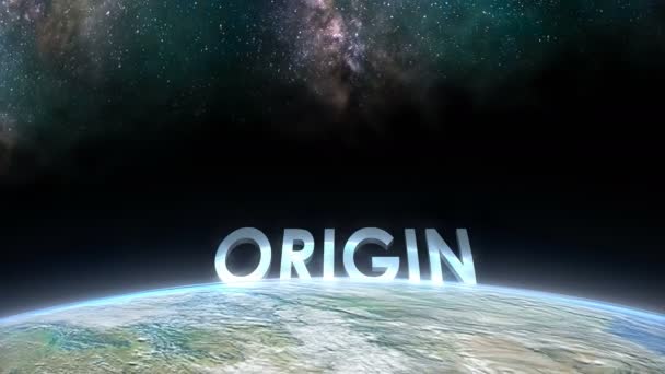 Earth Horizon View Origin — Videoclip de stoc