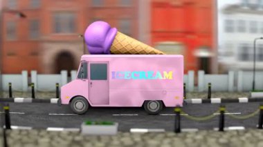 3d animation, Icecream van