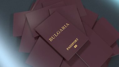 Bulgaristan 'a seyahat pasaportu hazırlayan sanatçı.