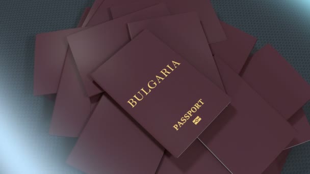 Художник Робить Болгарію Паспортом — стокове відео