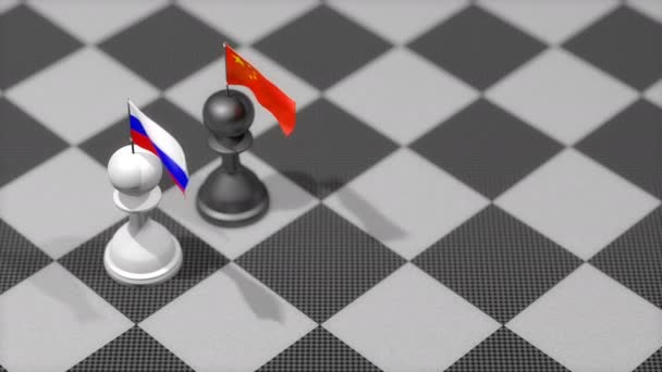 チェスポンド国旗 ロシア — ストック動画