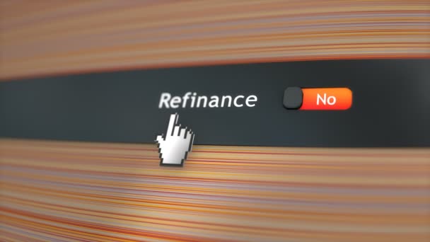 Setarea Sistemului Aplicare Refinance — Videoclip de stoc
