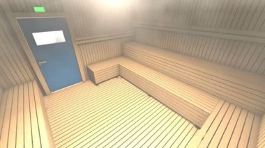 Sauna ve buhar odası, tatil ve dinlenme.