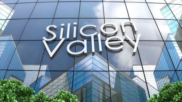Animasi Bangunan Silicon Valley — Stok Video
