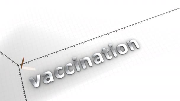Vaccination Croissance Graphique Animation — Video