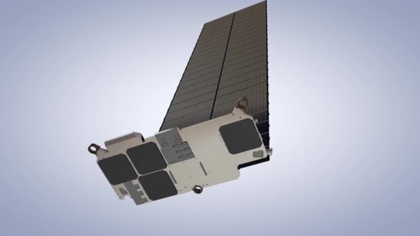 Lipiec 2020 Tylko Użytku Redakcyjnego Renderowanie Artystyczne Satelita Spacex Starlink — Wideo stockowe