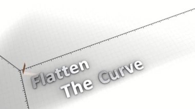Salgınla savaşmak, eğriyi düzleştirmek, enfeksiyon oranı.