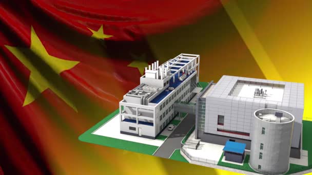 Jun 2020 Endast Redaktionell Användning Animering Wuhan Institute Virology Laboratorium — Stockvideo