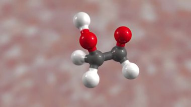3 boyutlu şeker molekülü canlandırması