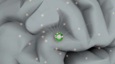 Beyin arayüzü implantı hazırlayan sanatçı