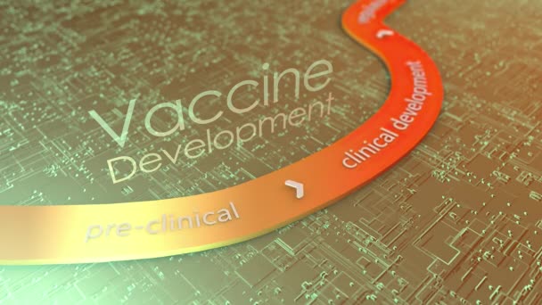 Разработка Вакцины Против Вирусной Инфекции — стоковое видео
