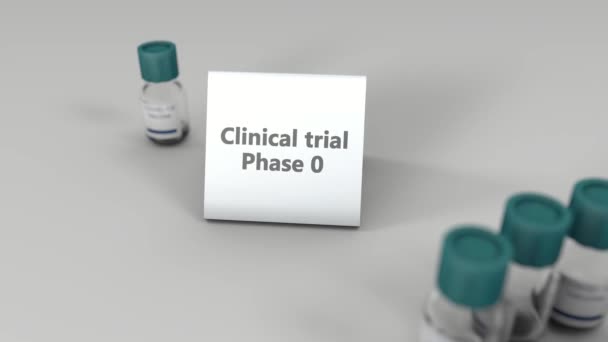 Tıbbi Klinik Aşı Geliştirme Aşamaları Insan Deneyleri — Stok video