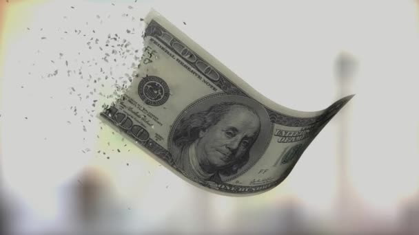 フィアット通貨切り下げ 価値を失う 米ドル — ストック動画