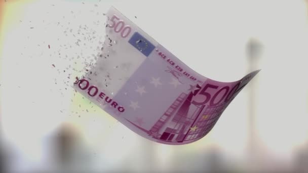 Fiat Devaluatie Van Valuta Waardeverlies Euro — Stockvideo
