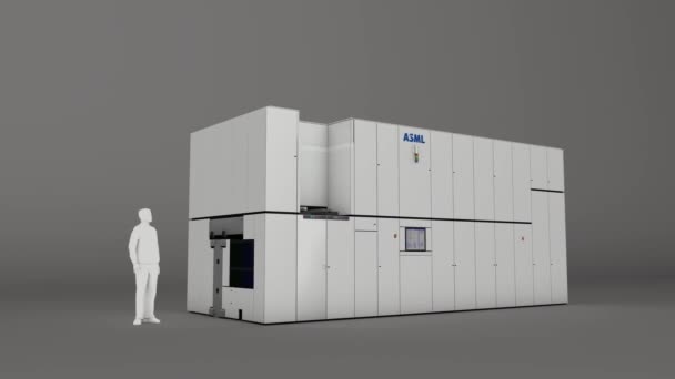 September 2022 Editorial Artist Animation Rendering Asml Advance Lithography Euv — Stock Video