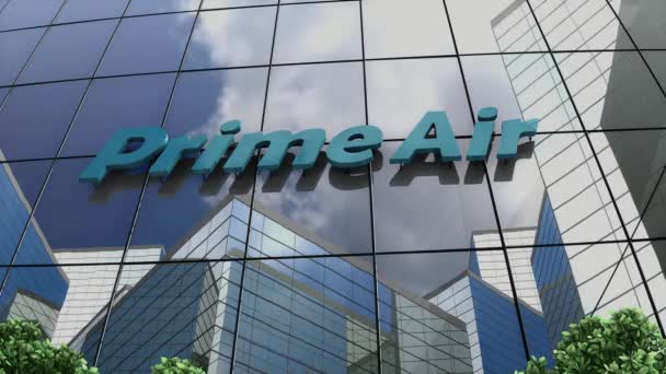 Juni 2022 Redaktionell Användning Endast Animering Amazon Prime Air Logotyp — Stockvideo
