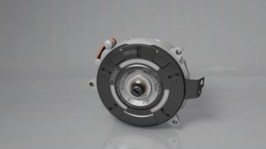 Sanatçı EV motoru, yüksek performanslı elektrikli araç motoru, kablo grafiği.