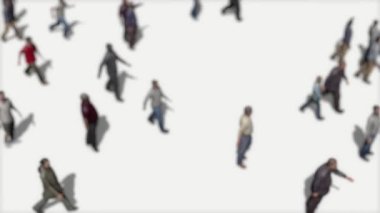 İnsan bulanık arkaplan zaman ayarının taşınması dur hareket animasyonu