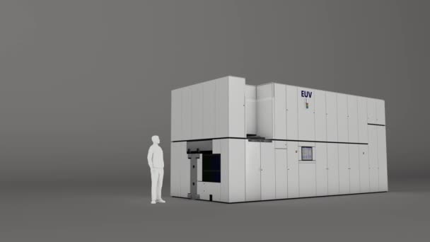 Artist Animation Rendering Lithography Advance Euv Machine — Stock Video