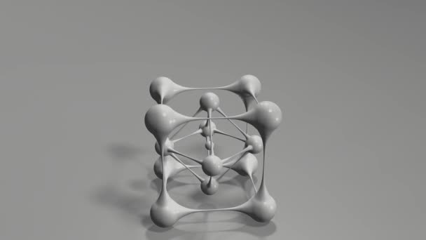Perovskitový Model Molekul Titanu Vápenatého — Stock video