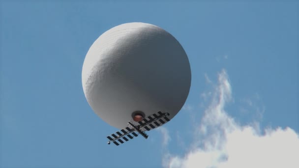 Weather Surveillance Spy Balloon Shotted Rendering — Stock Video