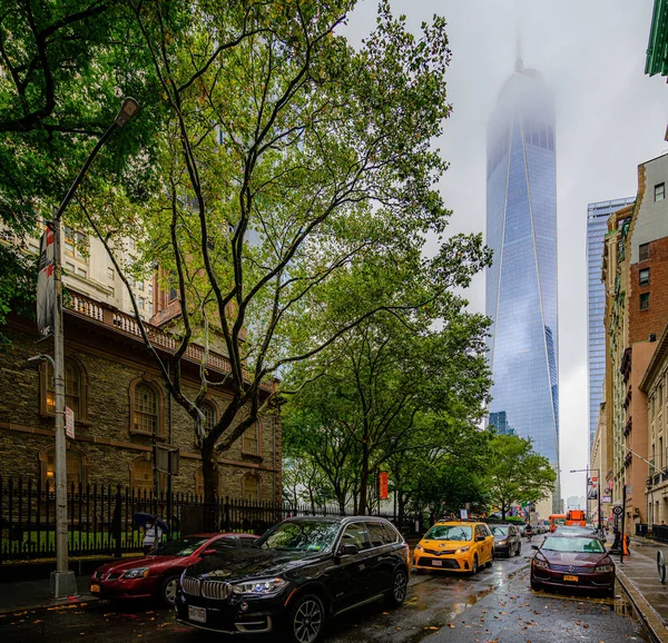 New York Verenigde Staten September 2022 Vesey Straat Leidt Naar — Stockfoto