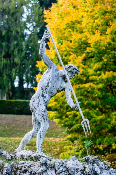 Флоренция Италия Октябрь 2021 Года Статуя Саду Боболи Флоренции — стоковое фото