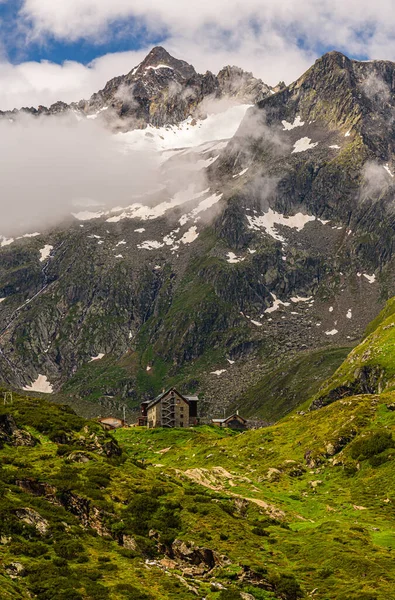 Franz Senn Kulübesi Stubai Alplerindeki Obergtal Vadisi Nde — Stok fotoğraf
