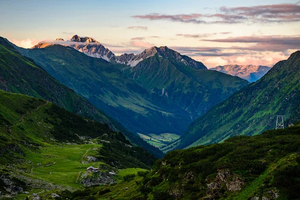 Kalkkogel Catena Montuosa Con Sua Vetta Più Alta Schlicker Seespitze — Foto Stock