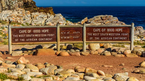 Das Zeichen Des Kaps Der Guten Hoffnung Südafrika — Stockfoto