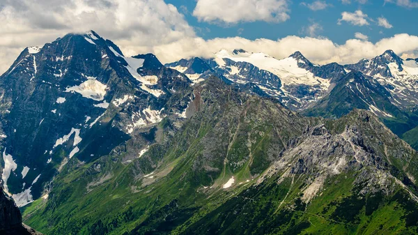 Landskapet Fjellryggen Stubai Alpene Sommeren – stockfoto