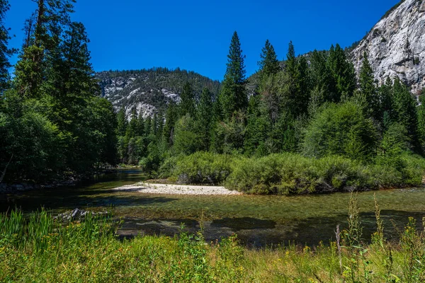 Kings Canyon Ulusal Parkı 'nın merkezindeki Zumwalt Meadows bölgesi..