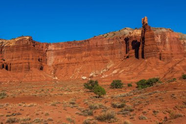 Utah 'taki Capitol Resifi' nde Baca Kayası oluşumu.. 