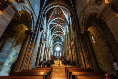 Pannonhalma, Macaristan, 17.4.2022 - UNESCO dünya mirası sahası Benedictine manastırı Pannonhalma Archabbey