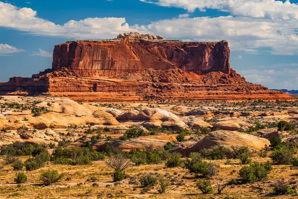 stock image The desert area of red cliffs of the Island in the Sky District of Canyonlands national park in Utah USA.