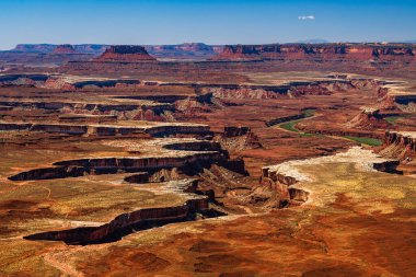 Kanyonlar Ulusal Parkı Utah ABD 'deki Green River Overlook.
