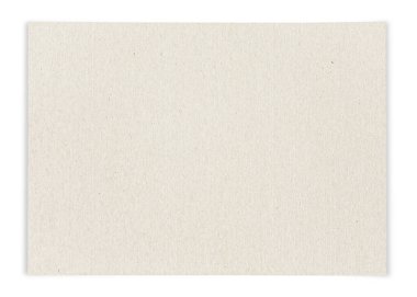 Beyaz arkaplanda izole edilmiş geri dönüştürülmüş karton sayfa