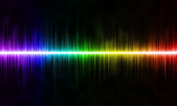 Soyut gökkuşağı ses dalgası arkaplanı