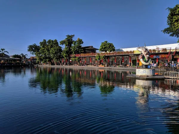 Umbul Ponggok Ist Ein Natürliches Quellwasser Schwimmbad Frischer Sauberer Und — Stockfoto