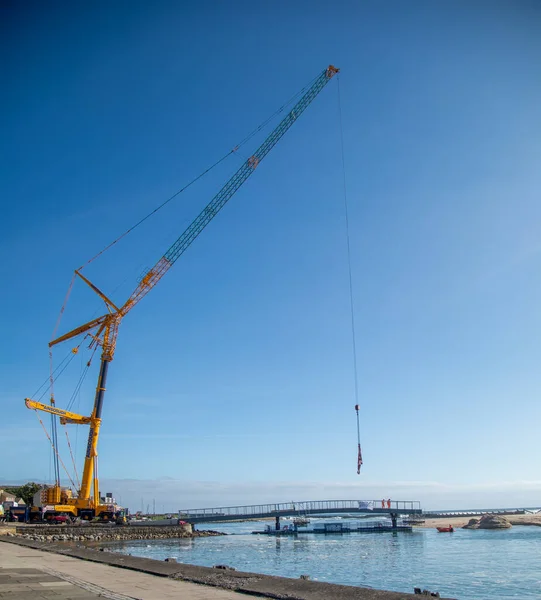 Строительство Нового Моста Лоссимуте — стоковое фото