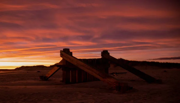 Natursköna Bilder Vacker Soluppgång Himmel Och Mörkt Landskap Högländerna Skottland — Stockfoto