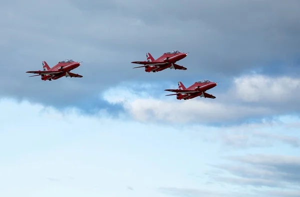 航空ショー 赤い矢印 スコットランドの航空機の航空機 — ストック写真