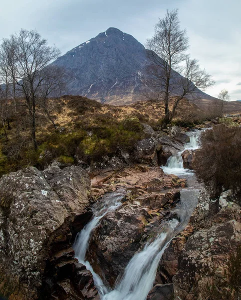 Een Iconische Schotse Berg Buachaille Etive Mor Glen Etive Glencoe — Stockfoto