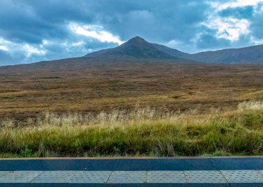 The Corbet Leum Uilleim, from Corrour Station, Scotland clipart