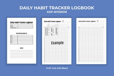 Günlük Alışkanlık İzleyici Günlük Kaydı KDP İçi