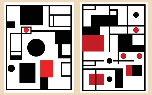 Afiş pankartı Soyut Geometri Deseni Sanatı için Geometrik şekil illüstrasyon minimalisti