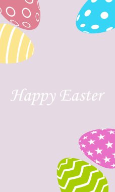 Paskalya için festival vektör kartı