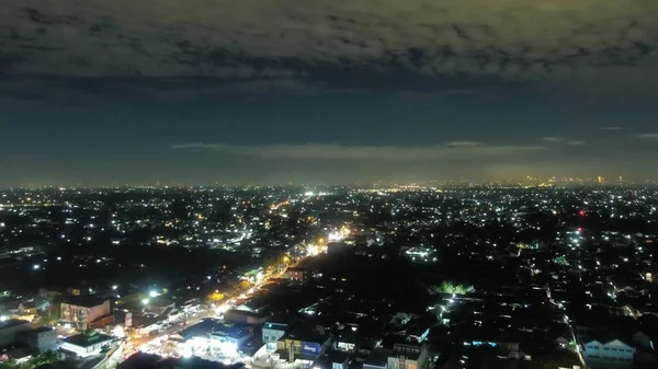 Şehrin Güzel Gece Manzarası — Stok fotoğraf