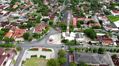 Şehrin havadan görünüşü