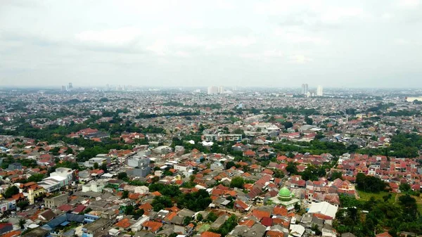 Aerial View Old Town Indonesia — Stock Photo, Image